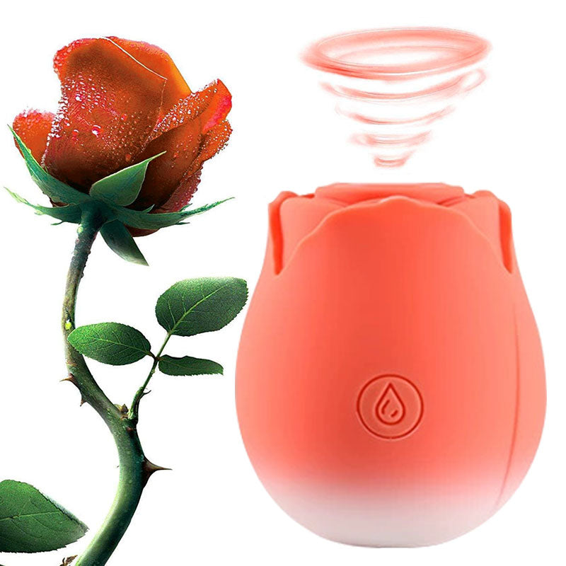 Wondebliss Rose Sucking Massager Gradient Orange - Front View