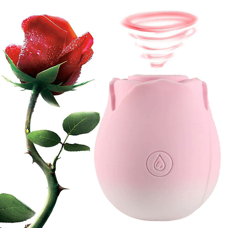 Wondebliss Rose Sucking Massager Gradient Pink - Front View