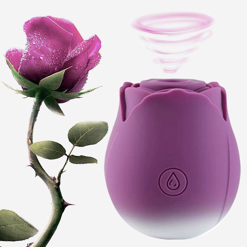 Wondebliss Rose Sucking Massager Gradient Purple - Front View