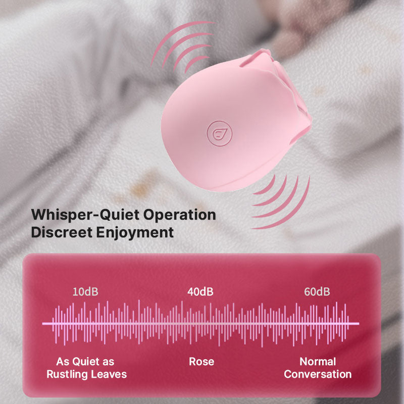 Wondebliss Rose Sucking Massager Ultra-Silent Motor - Privacy Protection