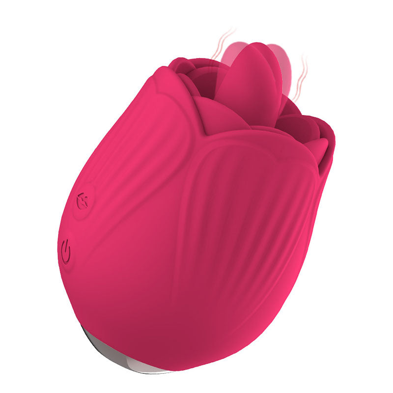 Wondebliss Rose Tongue 2nd Gen Licking Massager Tongue Close-Up - Realistic Licking Simulation