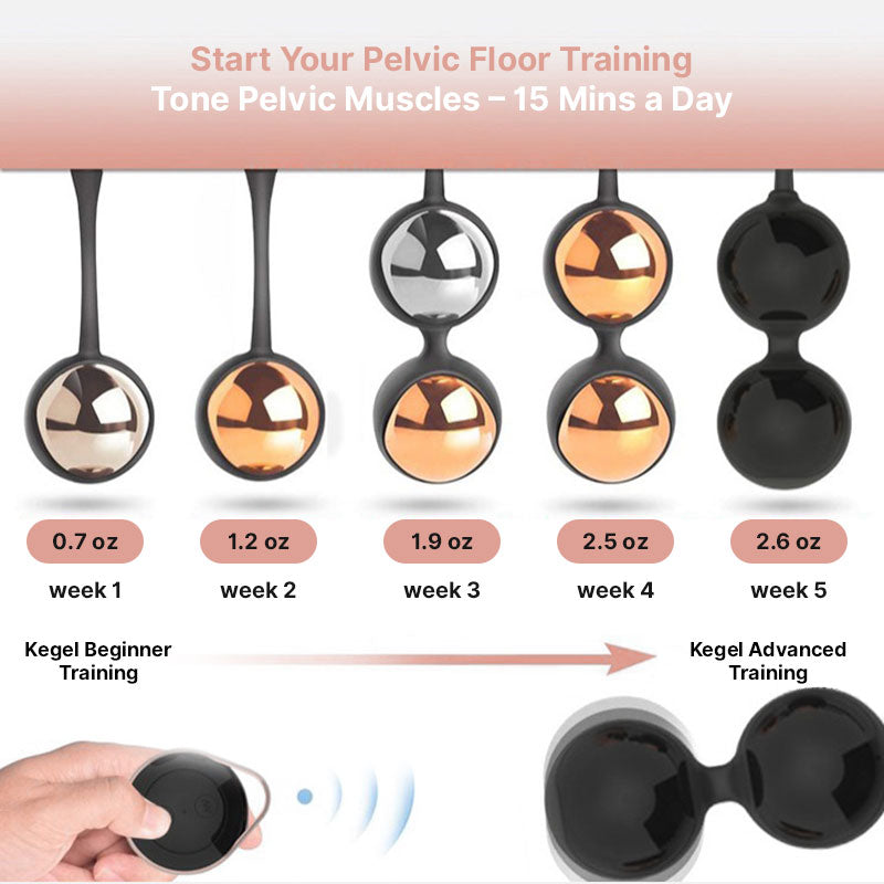 WONDEBLISS S23 6 progressive weight kegel balls combination set