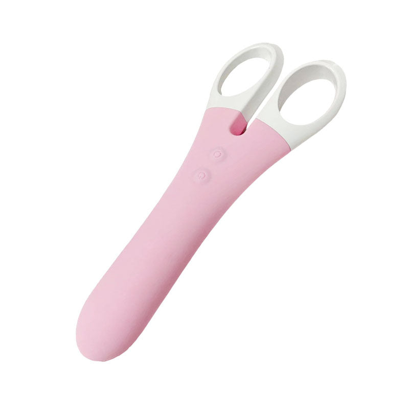 WONDEBLISS Scissor clitoral vibrator pink color main product photo