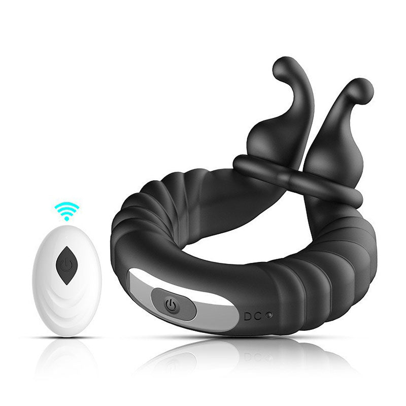 WONDEBLISS Snail vibrating cock ring remote control version main product photo