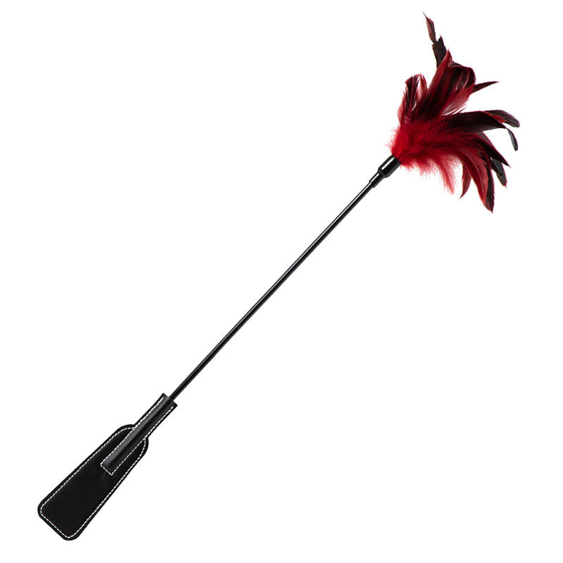 Wondebliss long stick feather spanking paddle full product view