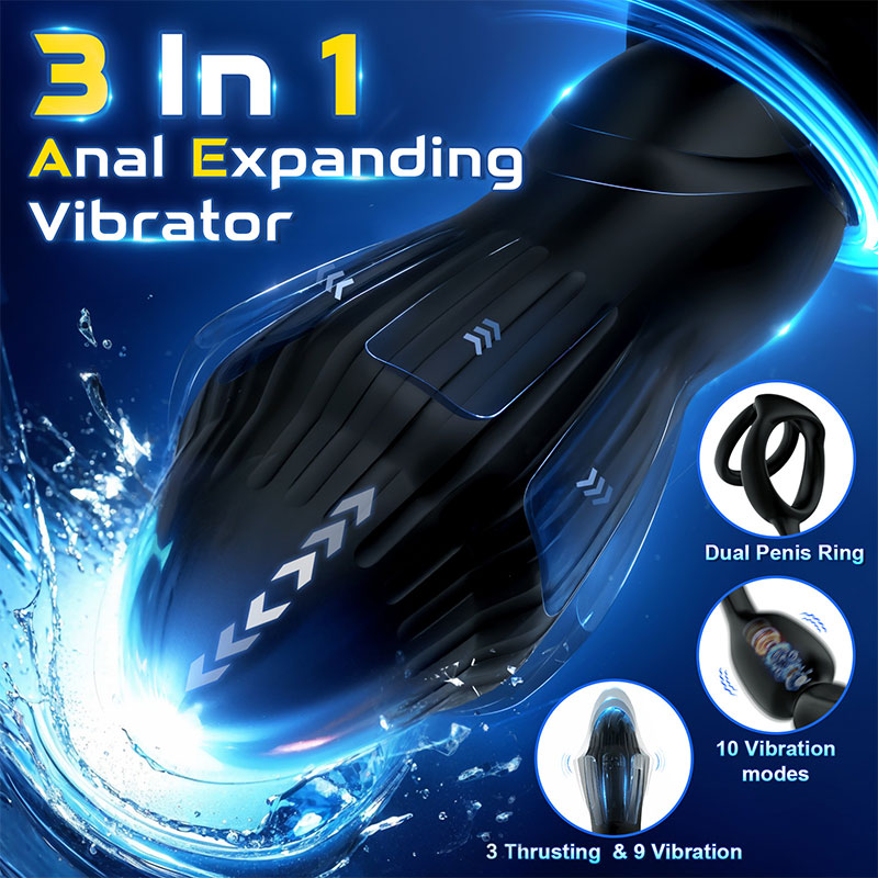 WONDEBLISS Starship prostate massager 3-in-1 stimulation overview