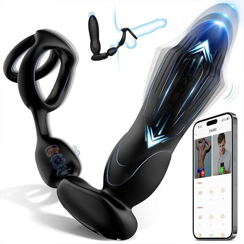 WONDEBLISS Starship prostate massager black APP control version main product photo