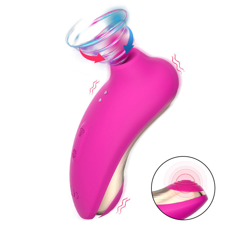 WONDEBLISS clitoral suction vibrator fuchsia color overall view