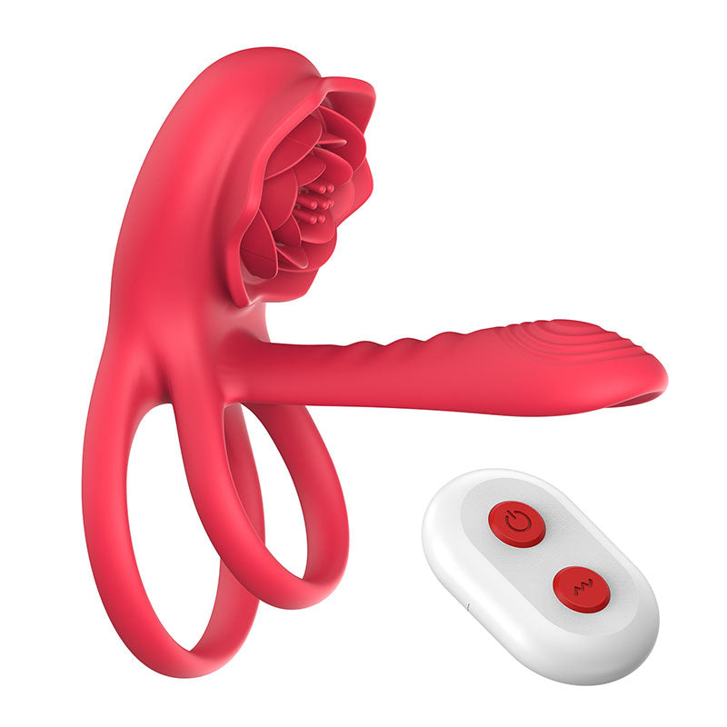 WONDEBLISS Rose Gen 2 couple vibrating cock ring remote control version