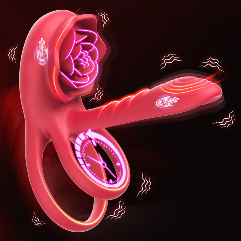 WONDEBLISS Rose Gen 2 couple vibrating cock ring stamina boost demonstration