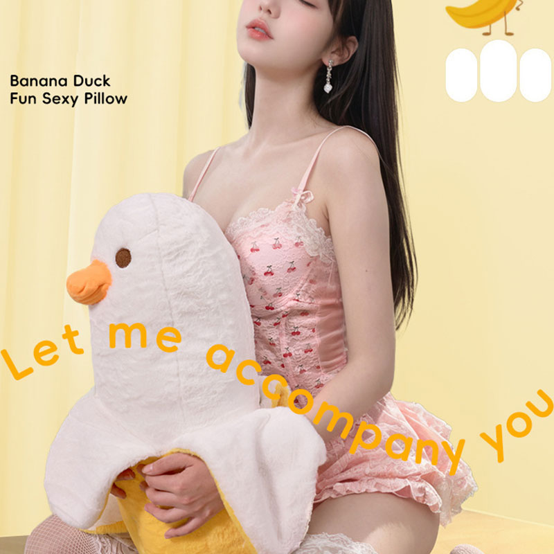 Wondebliss Plush Telescoping Massager – Banana Duck Product Display