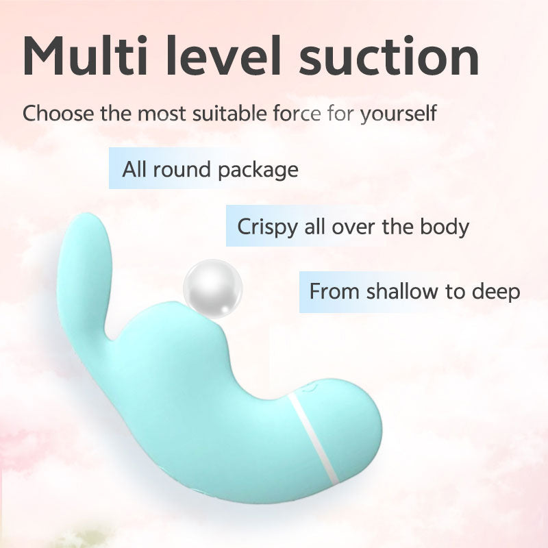 WONDEBLISS Tiimmy rabbit clitoral stimulator multi-level suction demonstration