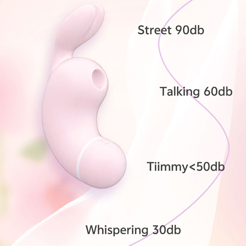 WONDEBLISS Tiimmy rabbit clitoral stimulator whisper-quiet below 50dB motor demonstration