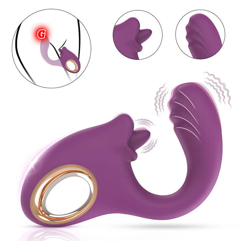 Wondebliss Tongue Massager in Purple color