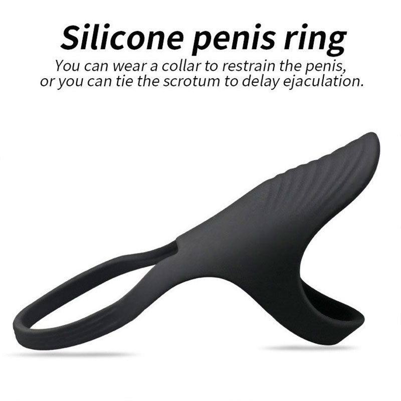 WONDEBLISS Triangle cock ring soft silicone material texture detail