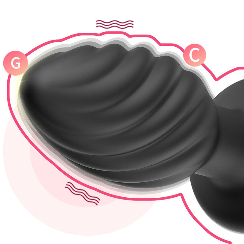 WONDEBLISS Twist Anal Plug G-spot stimulation detail