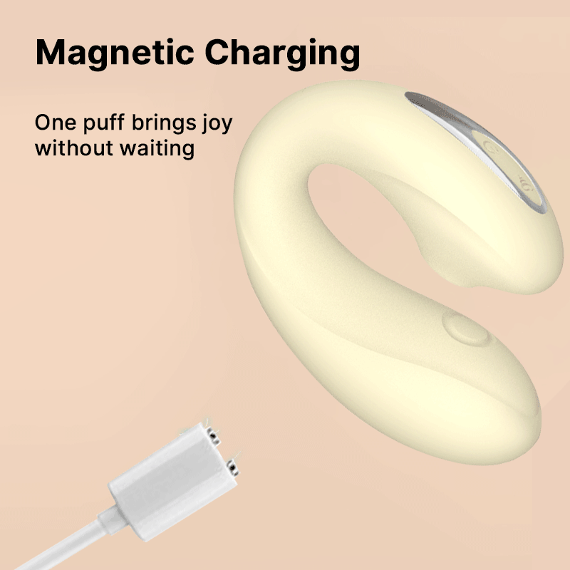 WONDEBLISS U-Lumina clitoral stimulator magnetic charging demonstration GIF