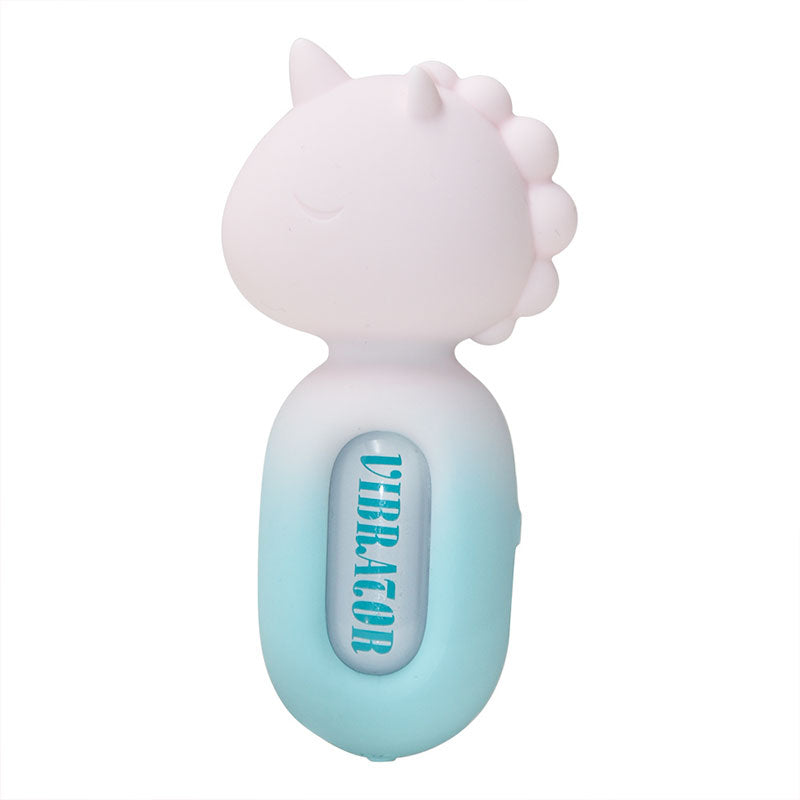 WONDEBLISS Unicorn AV vibrator front view pink blue gradient color