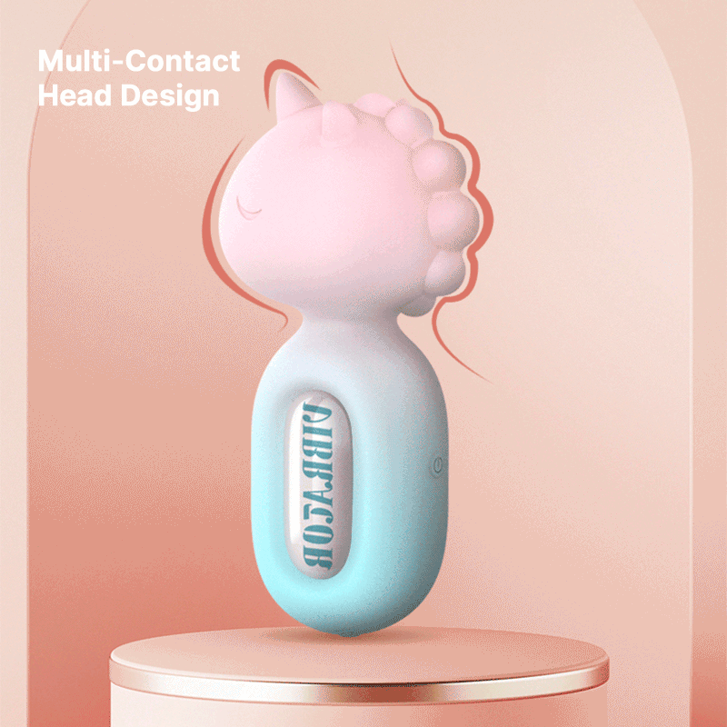 WONDEBLISS Unicorn AV vibrator 360° flexible multi-contact head design detail