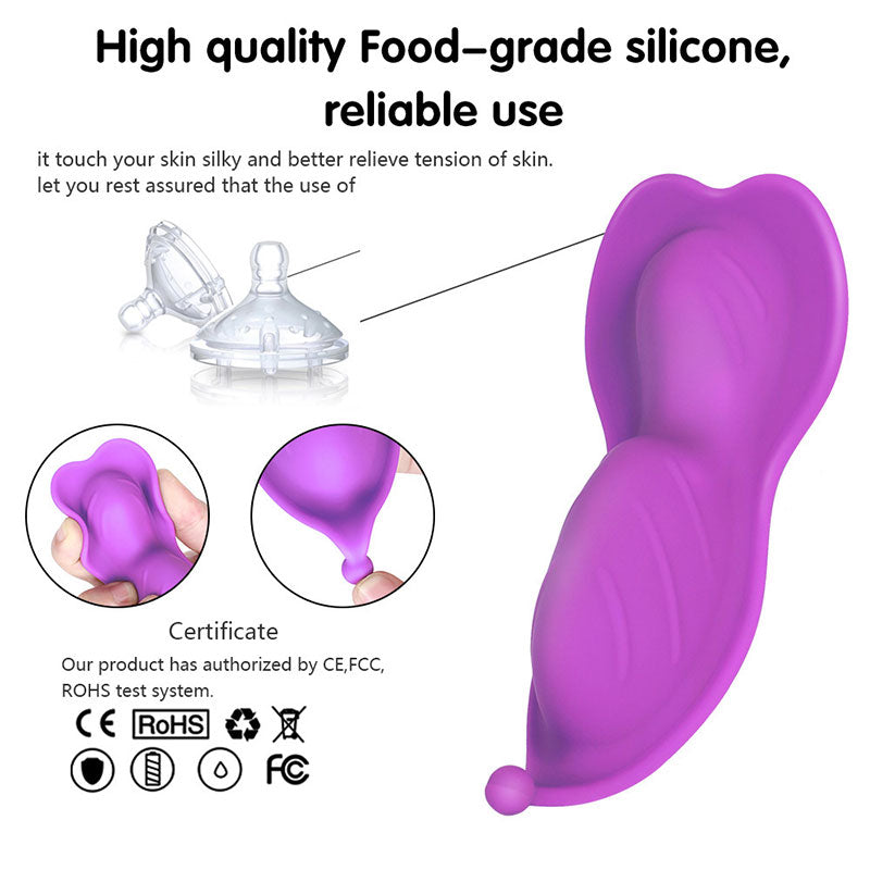 WONDEBLISS Wave Flower wearable massager body-safe silicone material close-up