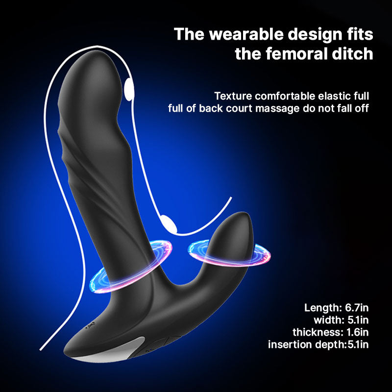 WONDEBLISS wearable prostate massager ergonomic wearable fit