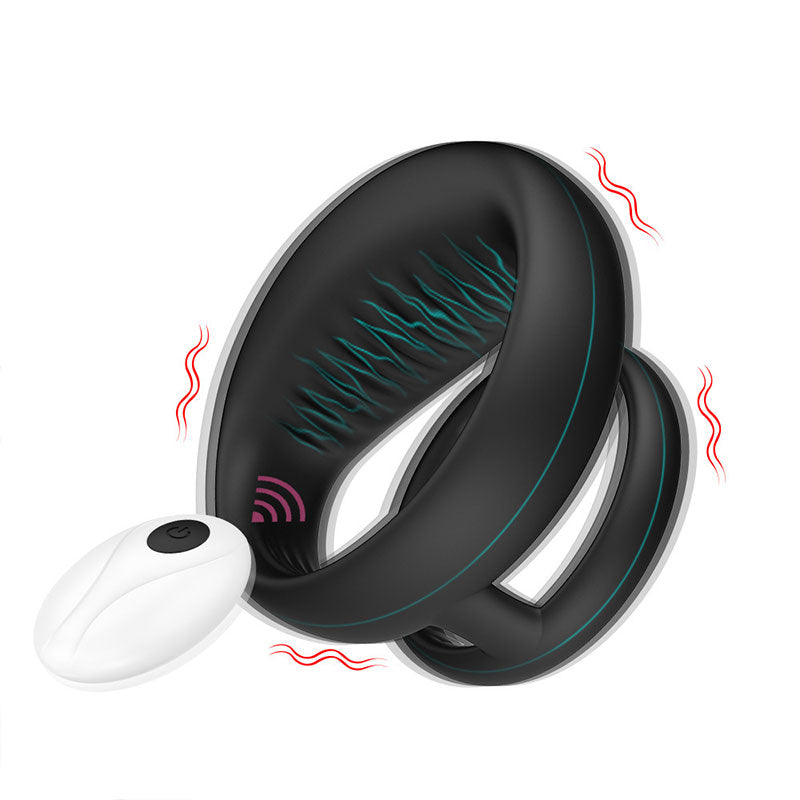 WONDEBLISS Wesley vibrating cock ring remote control version main product photo